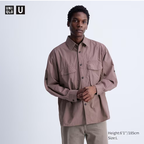 Áo Sơ Mi Đa Năng Dáng Rộng Dài Tay