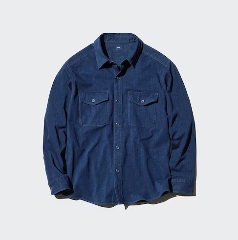 Áo Sơ Mi Vải Denim Dáng Rộng