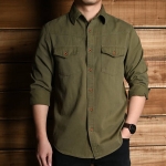 Áo Sơ Mi Vải Jersey Dáng Rộng Dài Tay